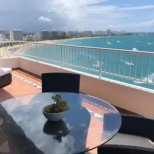  Apartment Spectacular Beach Front Ph, 2 Level-3bd-2.5 Bath Puerto Rico